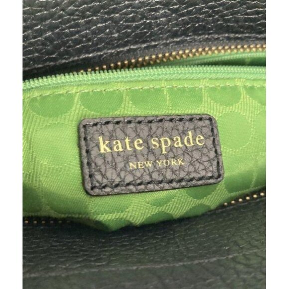 Kate Spade New York Black Pebbled Leather Tote Bag - Picture 5 of 12